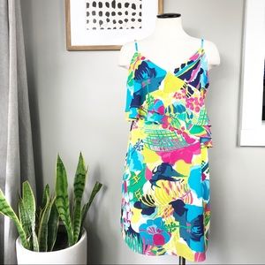 J.Crew Factory floral spaghetti strap dress 8